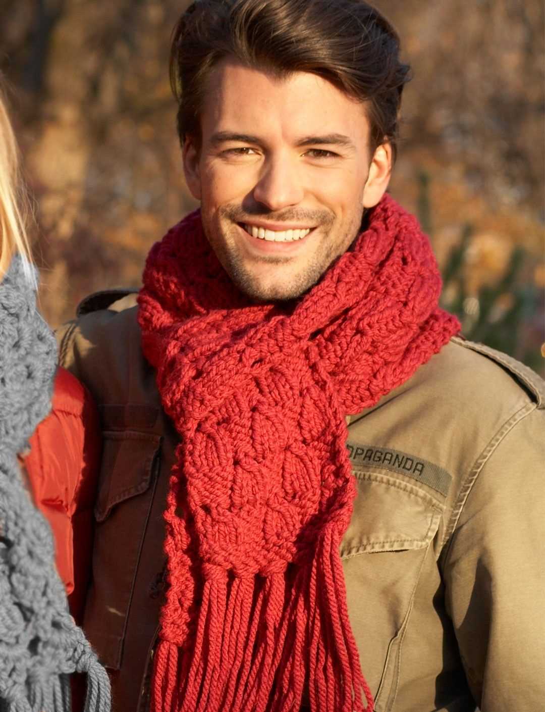 Knitting patterns scarf male