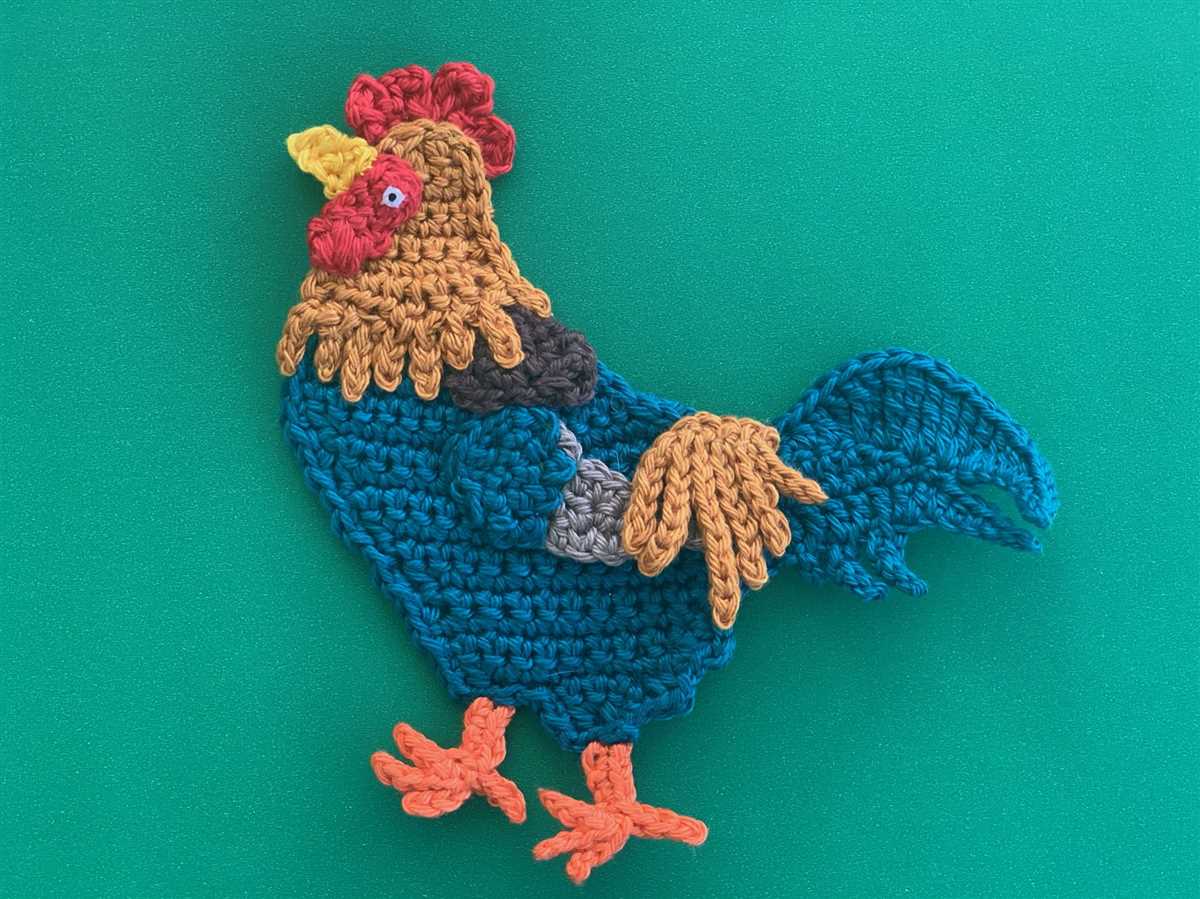Rooster knitting pattern