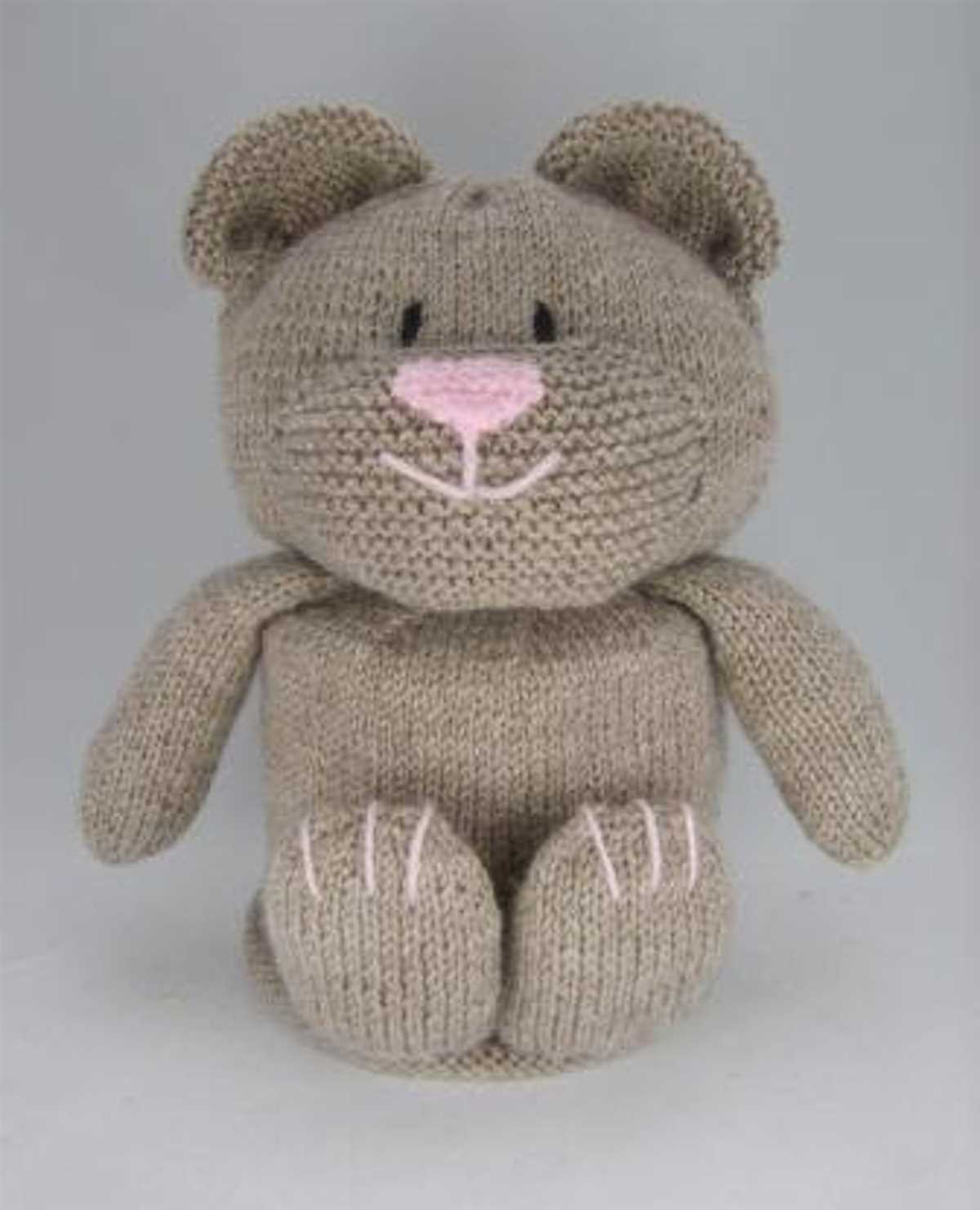 Knitted toilet roll cover pattern