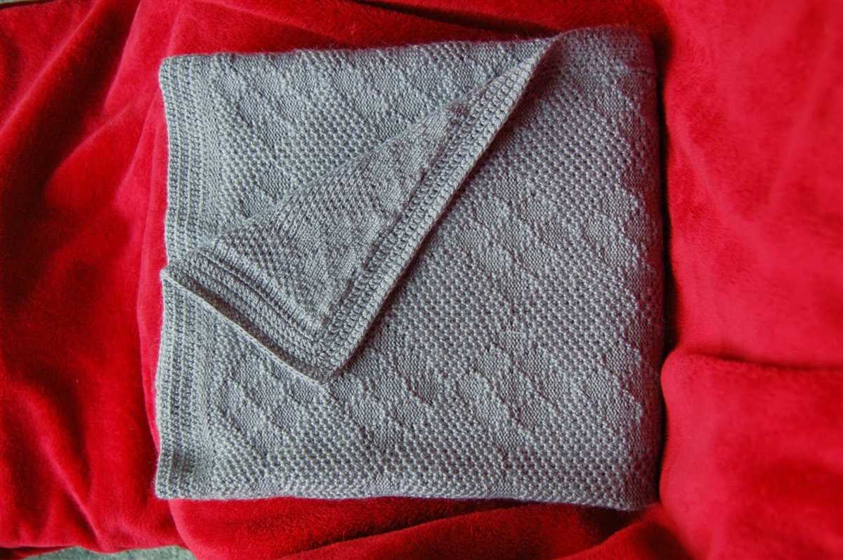 Lap blanket knit pattern
