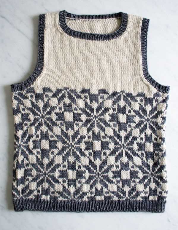 Fair isle vest knitting patterns