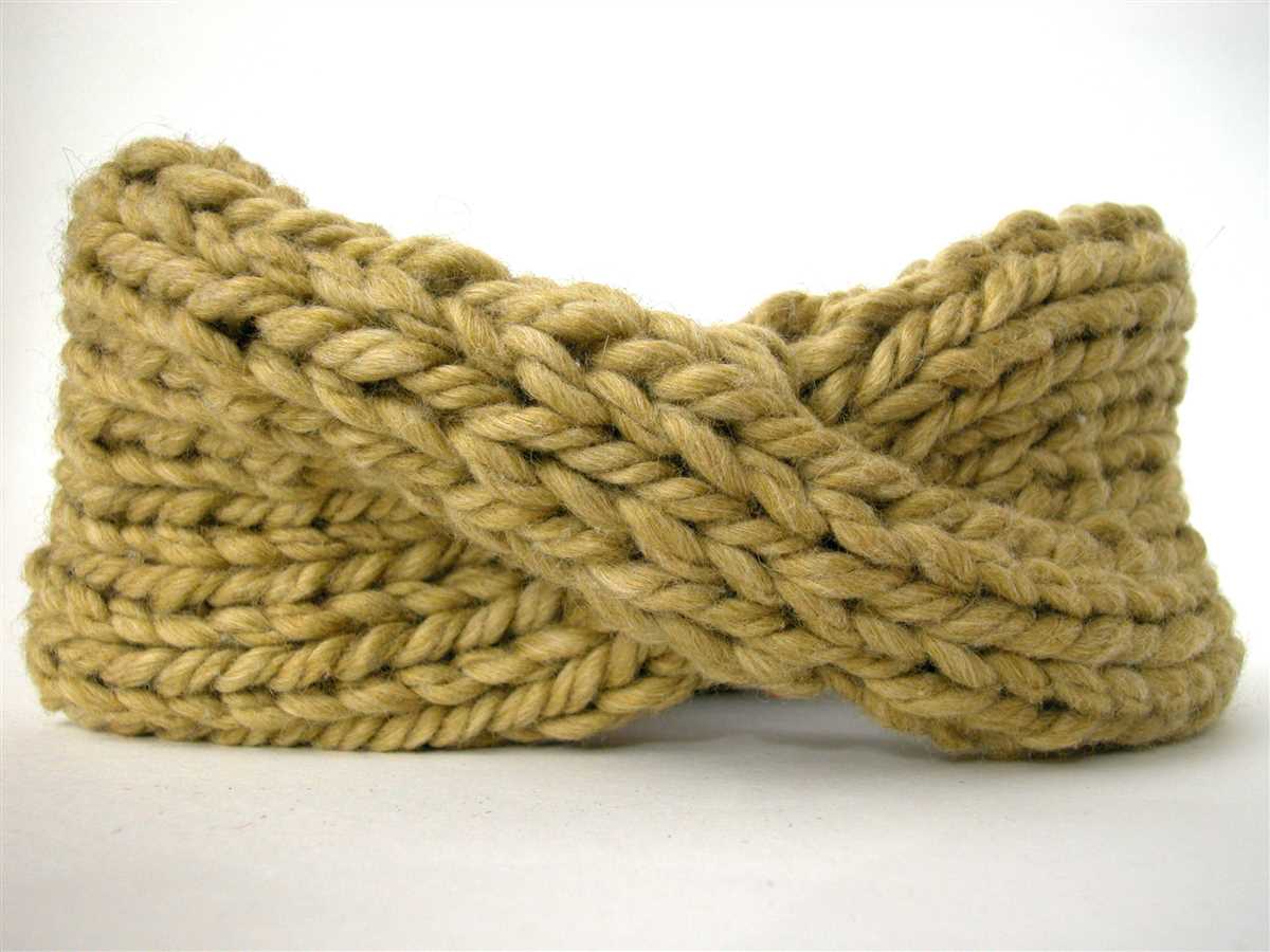 Chunky knitted headband pattern free