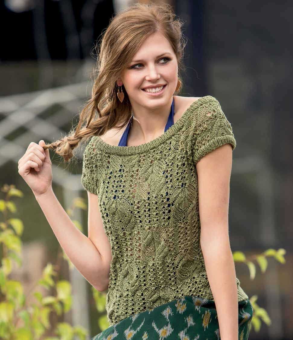 Lace summer top knitting pattern