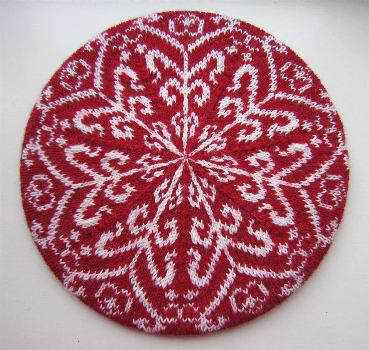 Circular knit dishcloth pattern
