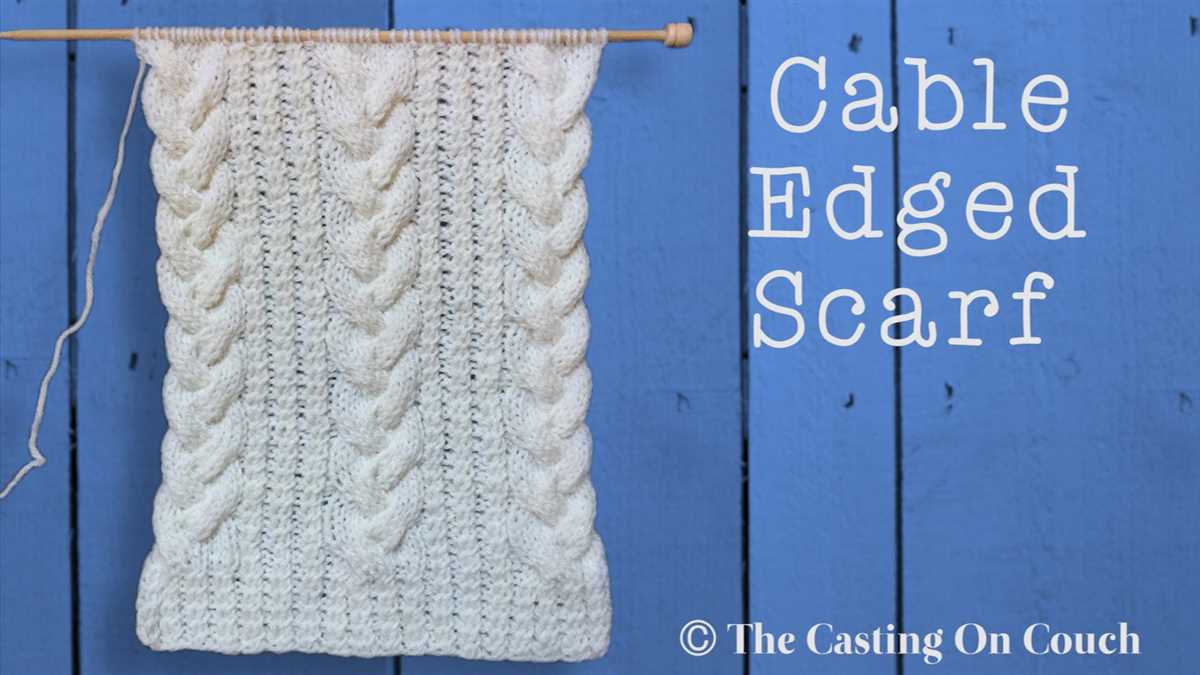 Ruffle edge scarf knitting pattern