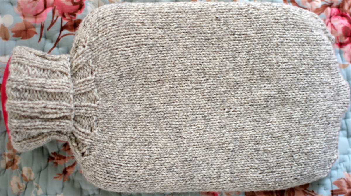 Free hot water bottle knitting pattern
