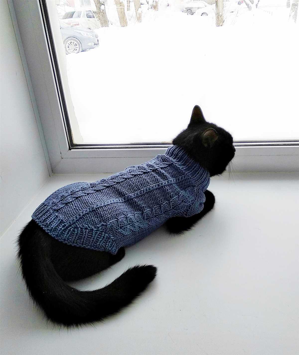 Knitted cat jumper pattern free
