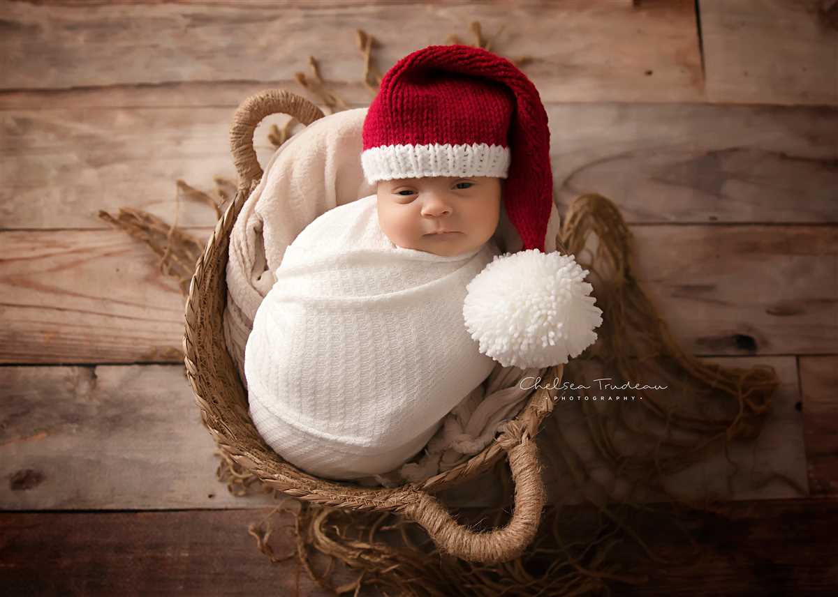 Santa hat knit pattern for infant