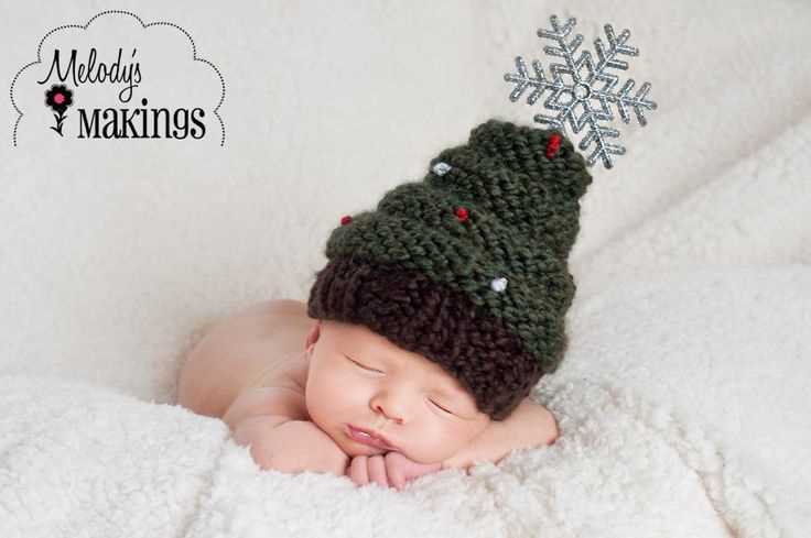 Santa hat knit pattern for infant