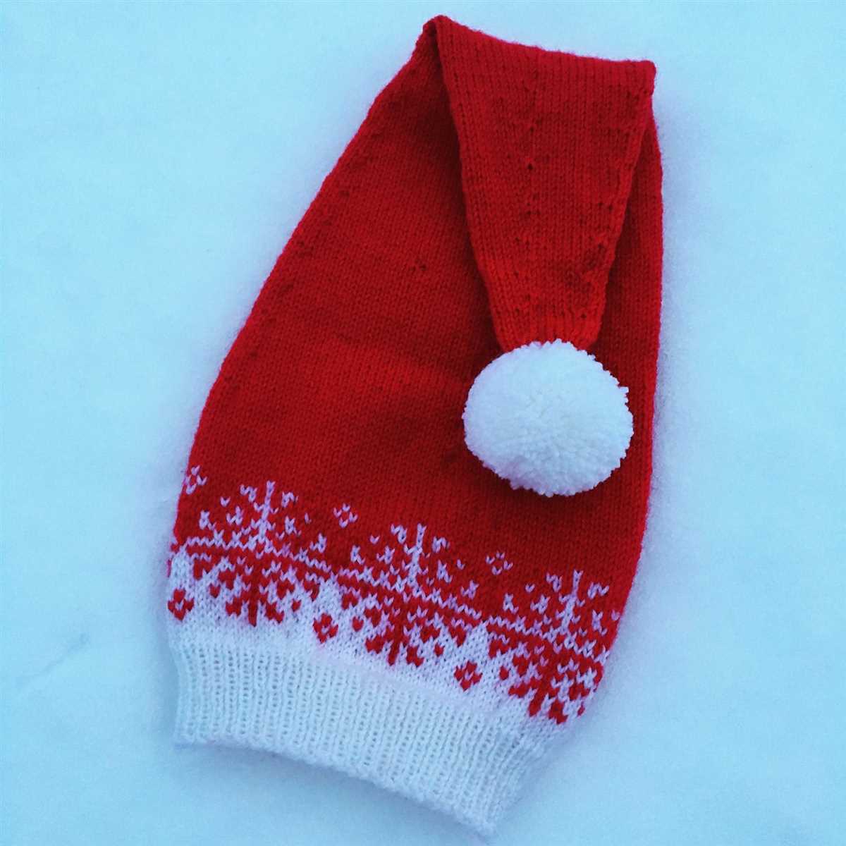 Santa hat knit pattern for infant