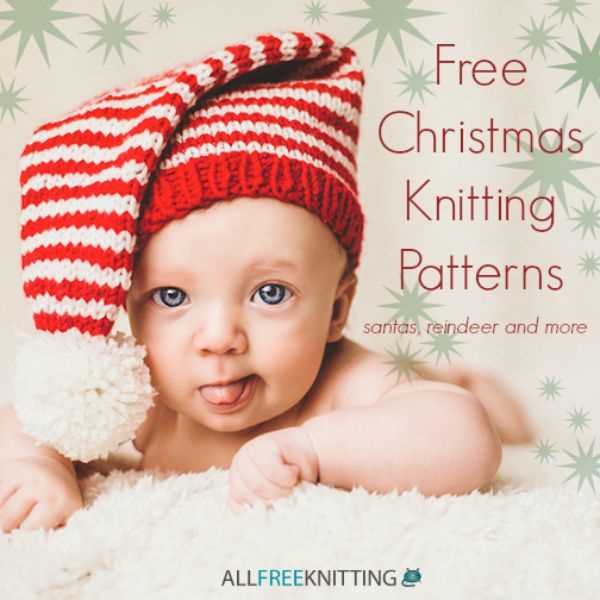 Santa hat knit pattern for infant