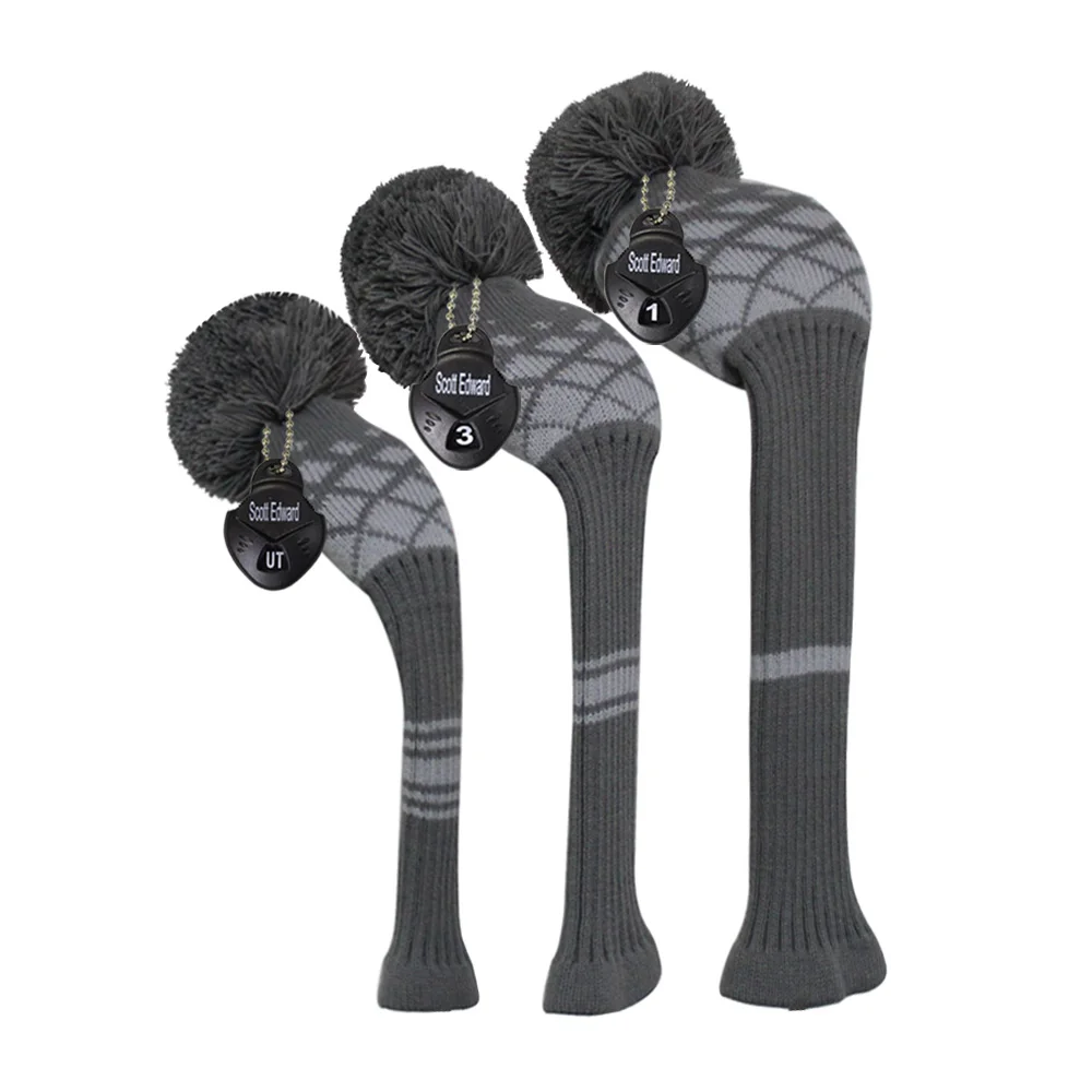 Golf head cover pattern knit