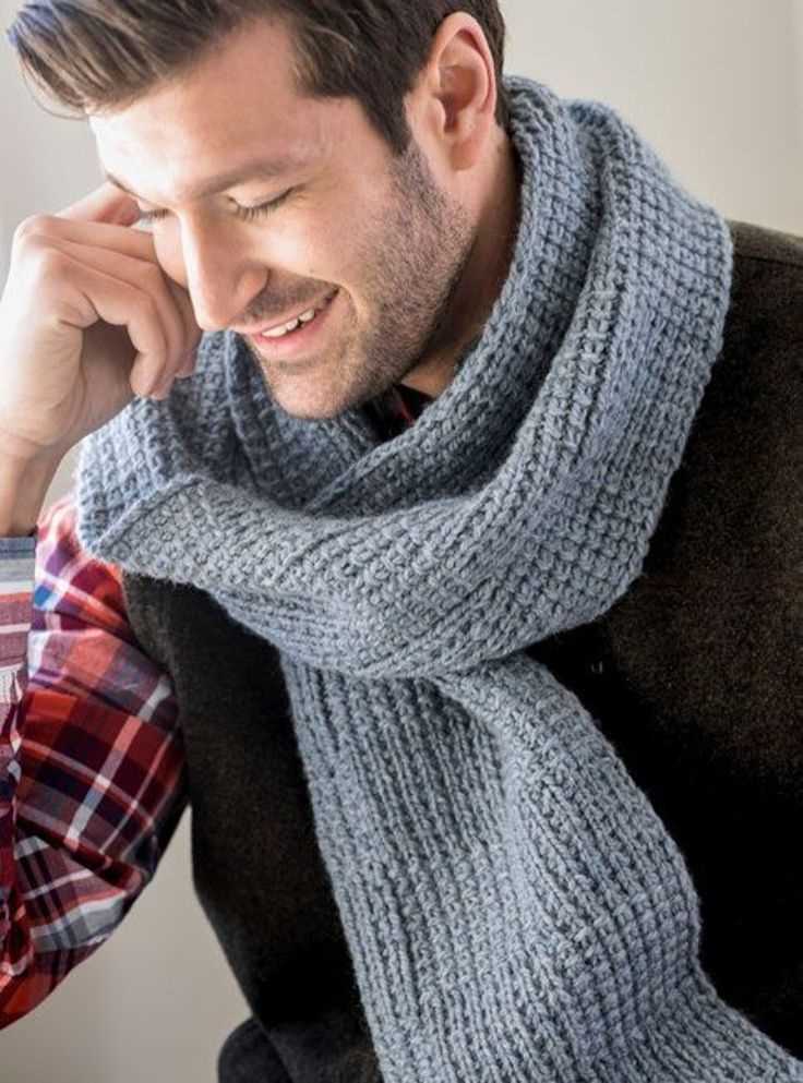 Scarf knitting pattern for man