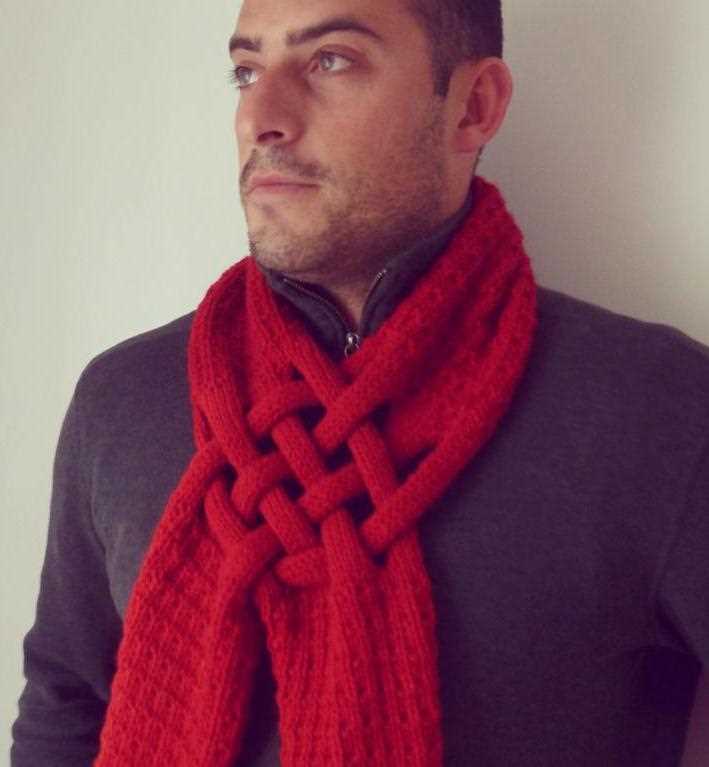 Scarf knitting pattern for man