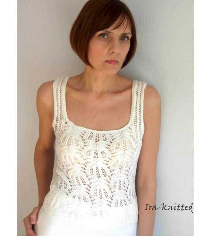 Scoop neck knitting pattern