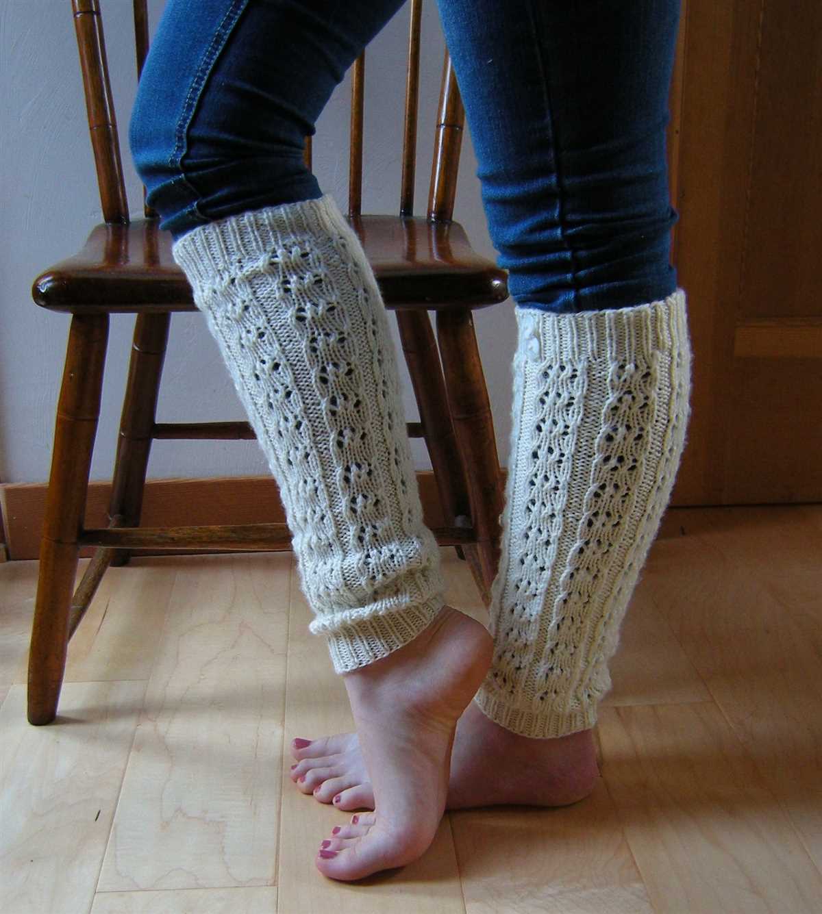 Ribbed leg warmers knitting pattern