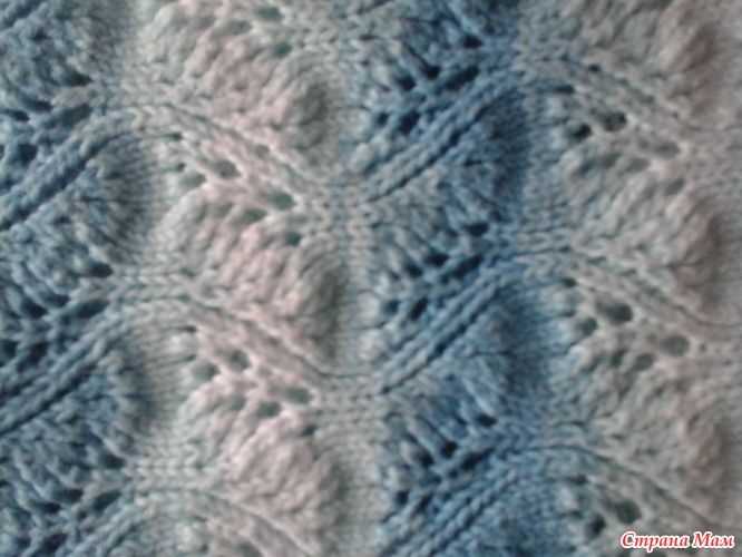 Seafoam stitch knitting pattern