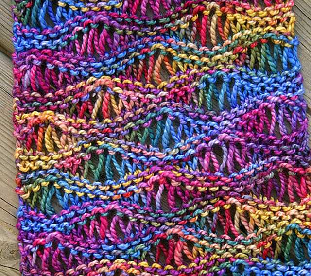 Seafoam stitch knitting pattern