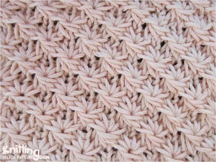 Seafoam stitch knitting pattern