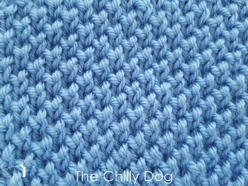 Seed pattern in knitting