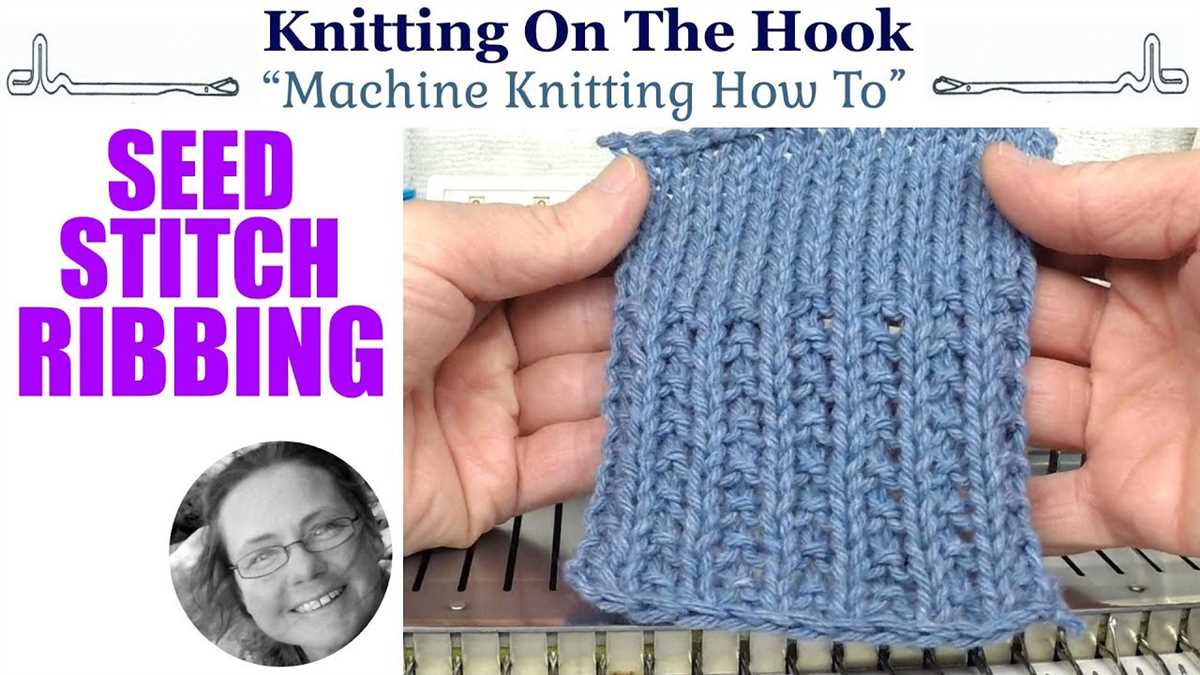 Seed pattern in knitting