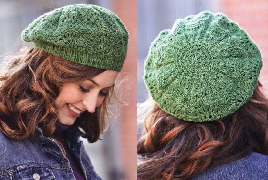 Knitting beret hat pattern