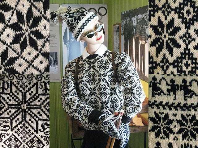 Selbu rose knitting pattern