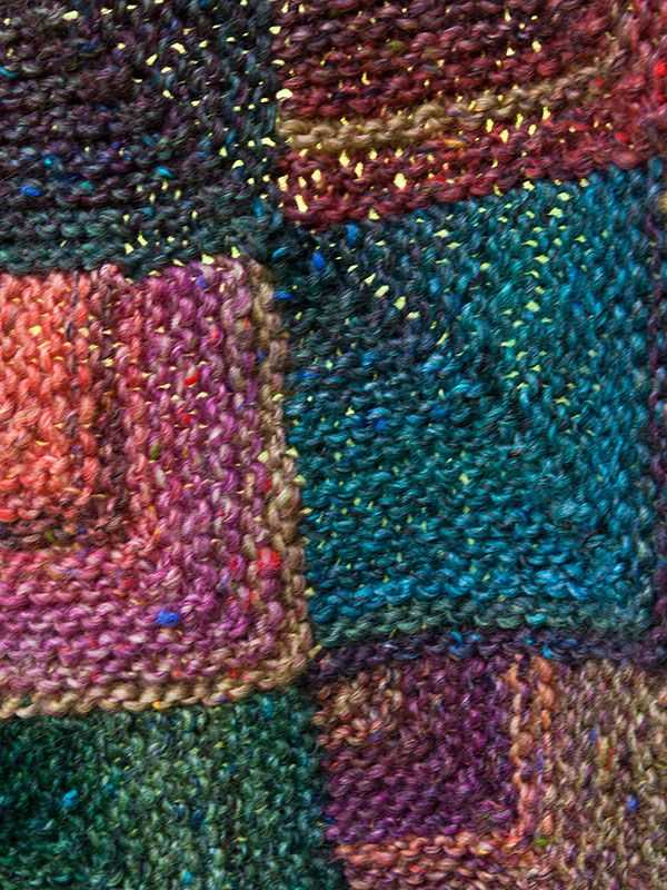 Self-striping yarn knitting patterns