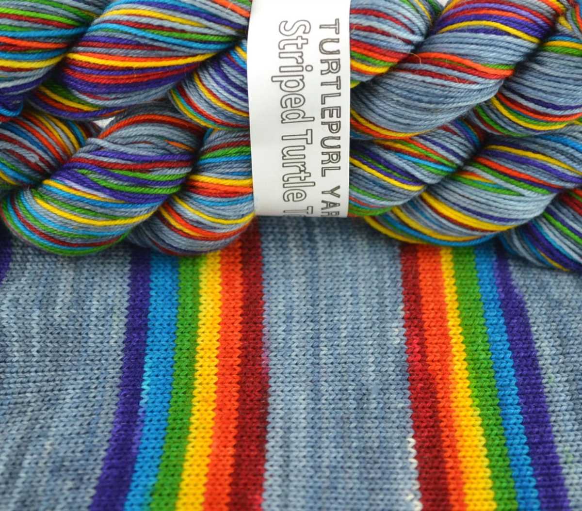 Self-striping yarn knitting patterns