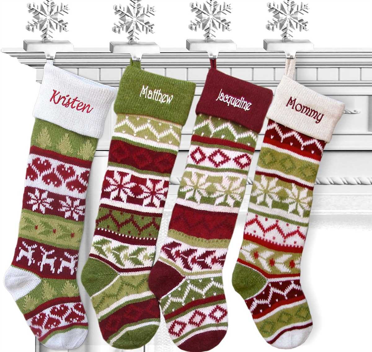 Free patterns for hand knit christmas stockings