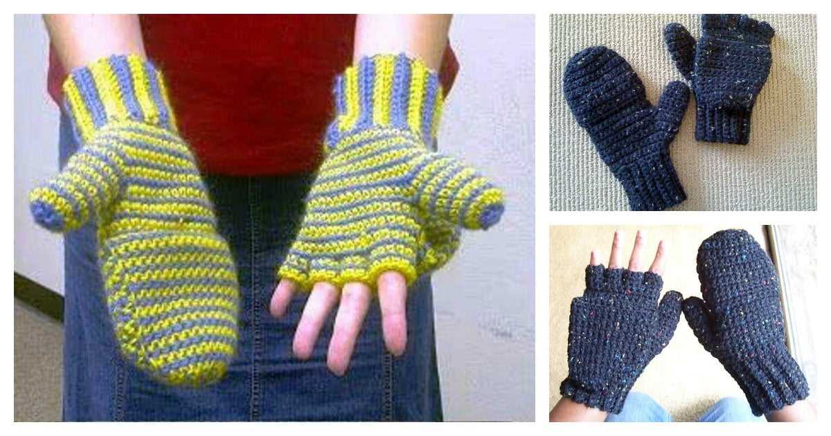Free fingerless mittens knitting pattern