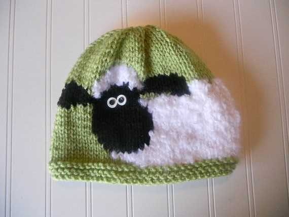 Sheep hat knitting pattern