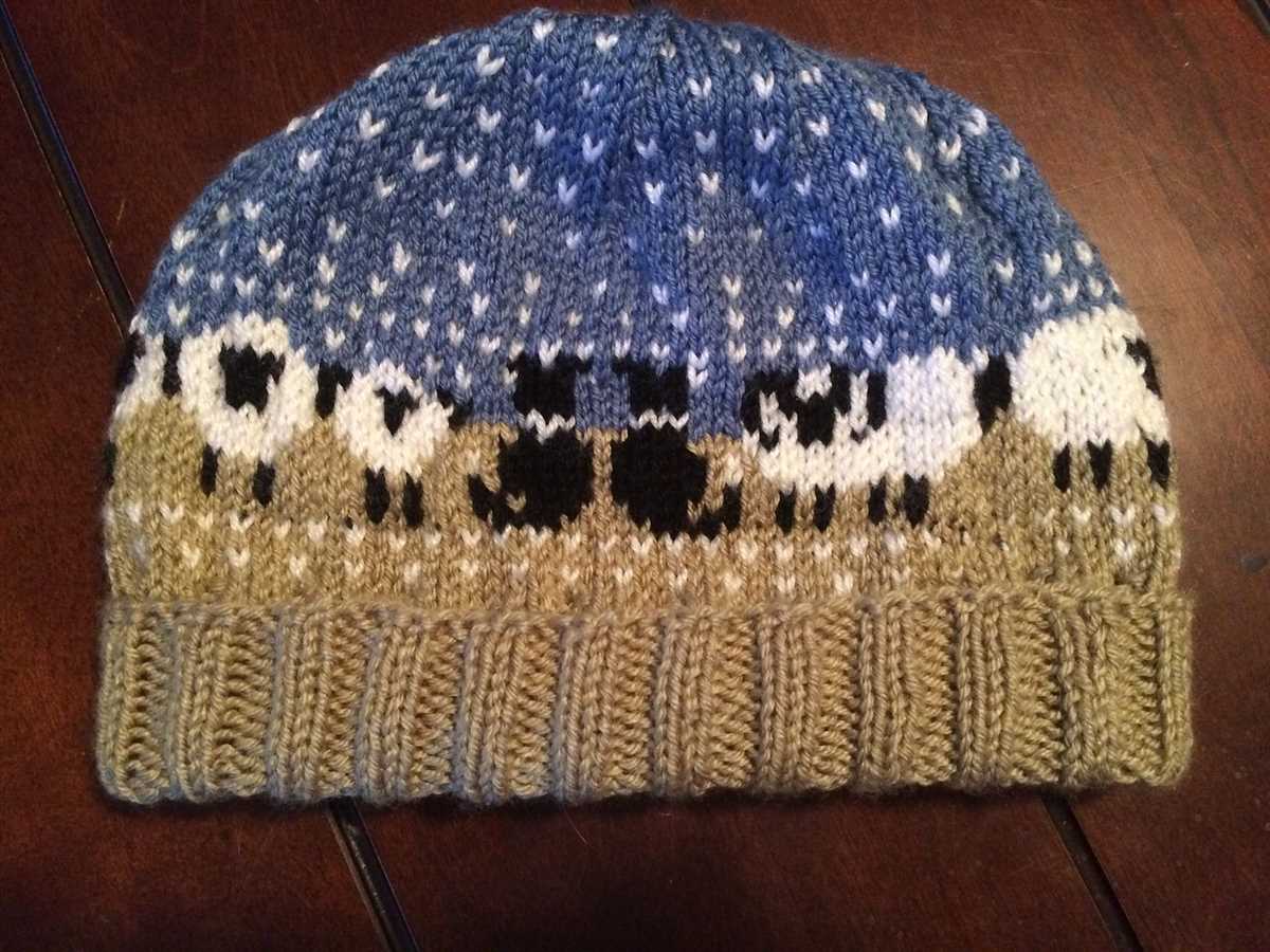 Sheep hat knitting pattern