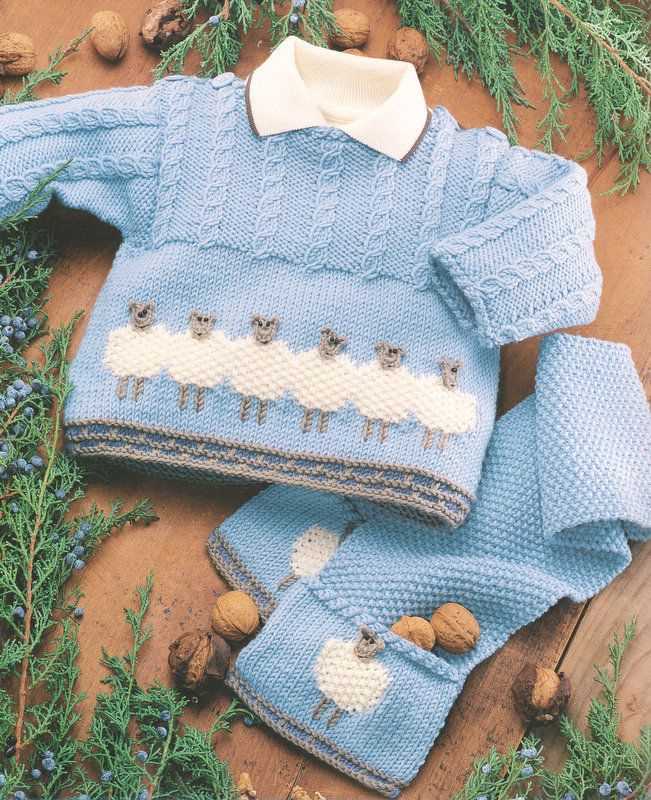 Sheep motif knitting pattern