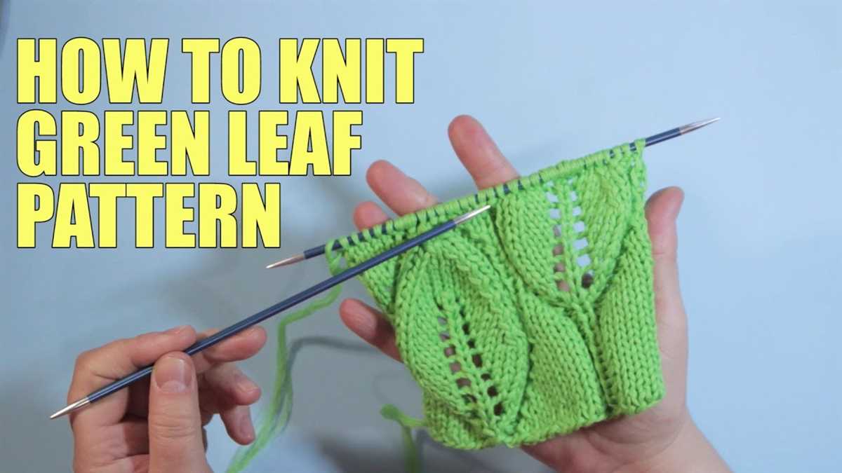 Leaf pattern knit