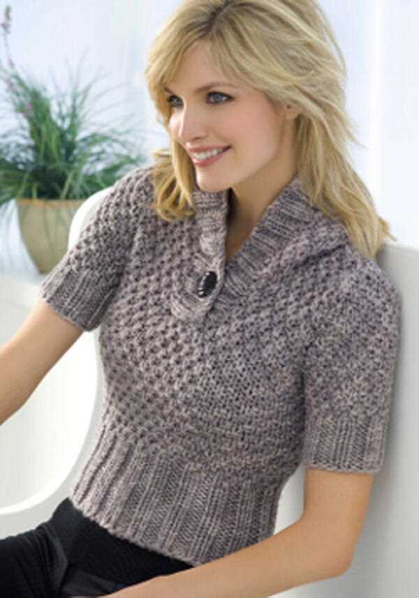 Short sleeve jumper knitting pattern