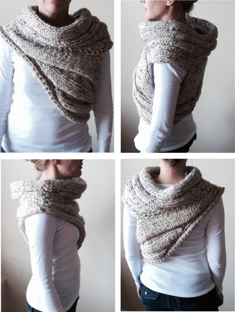 Shoulder cowl knitting pattern