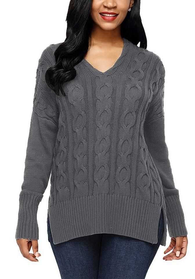 Side to side knit sweater pattern