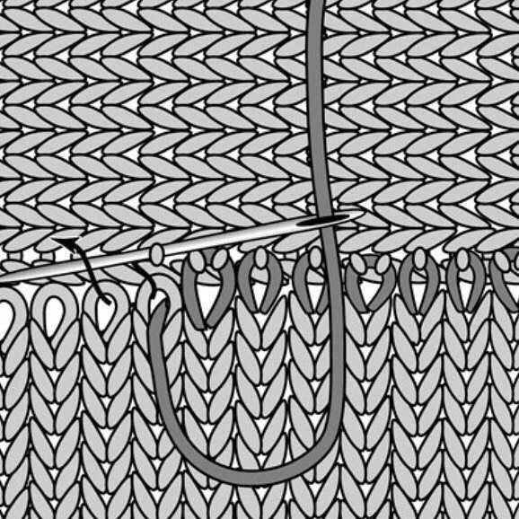 Side to side knit sweater pattern