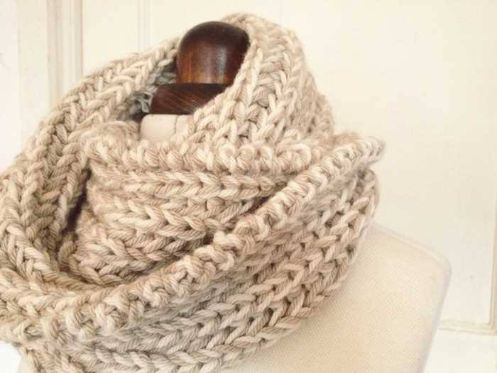 Snood scarf knitting pattern free