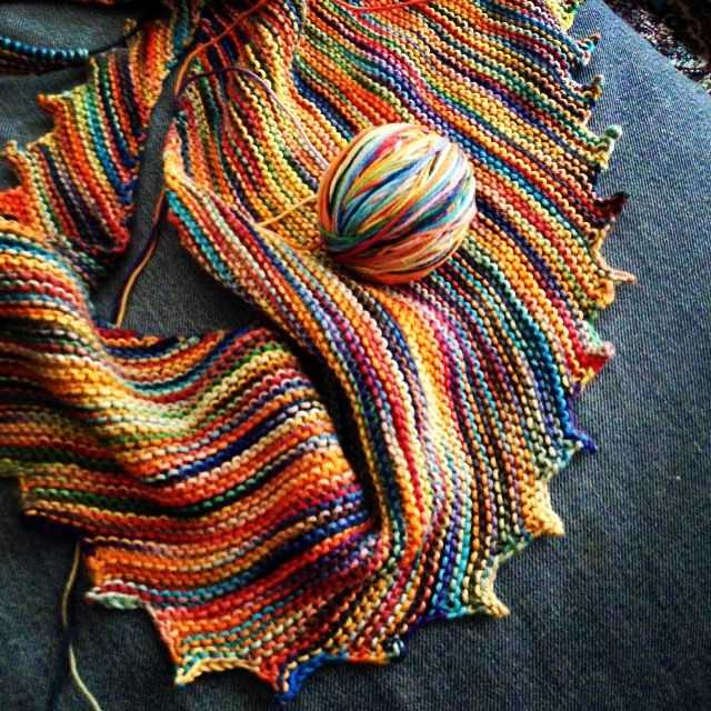 Silk scarf knitting pattern