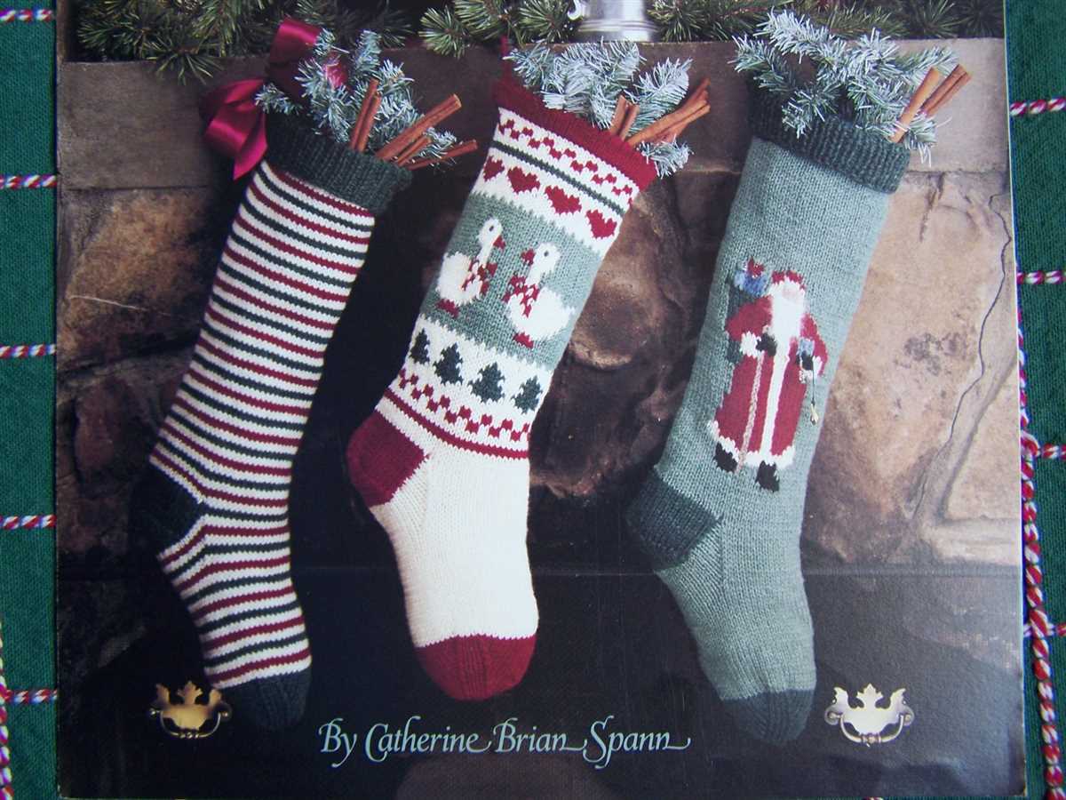 Simple christmas stocking knitting pattern