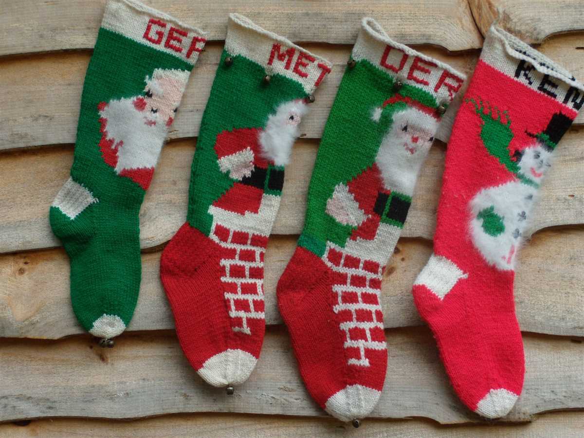 Simple christmas stocking knitting pattern