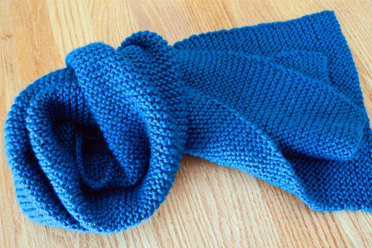 Simple scarf knitting pattern