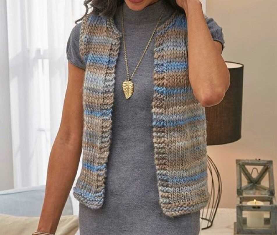 Simple vest knitting pattern