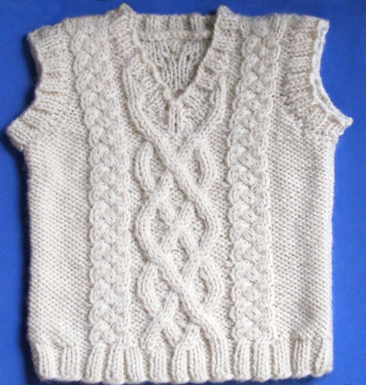Simple vest knitting pattern