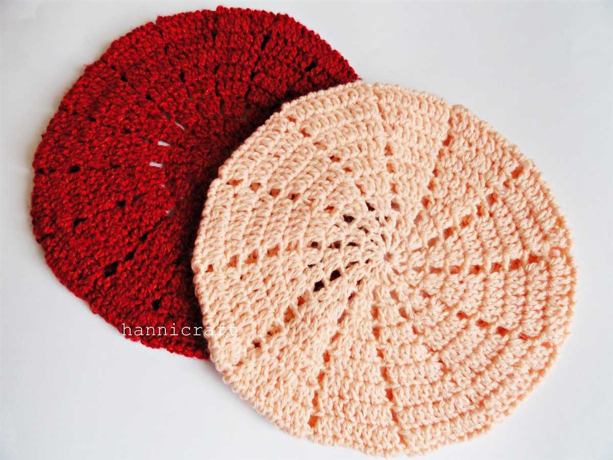Simple beret knitting pattern