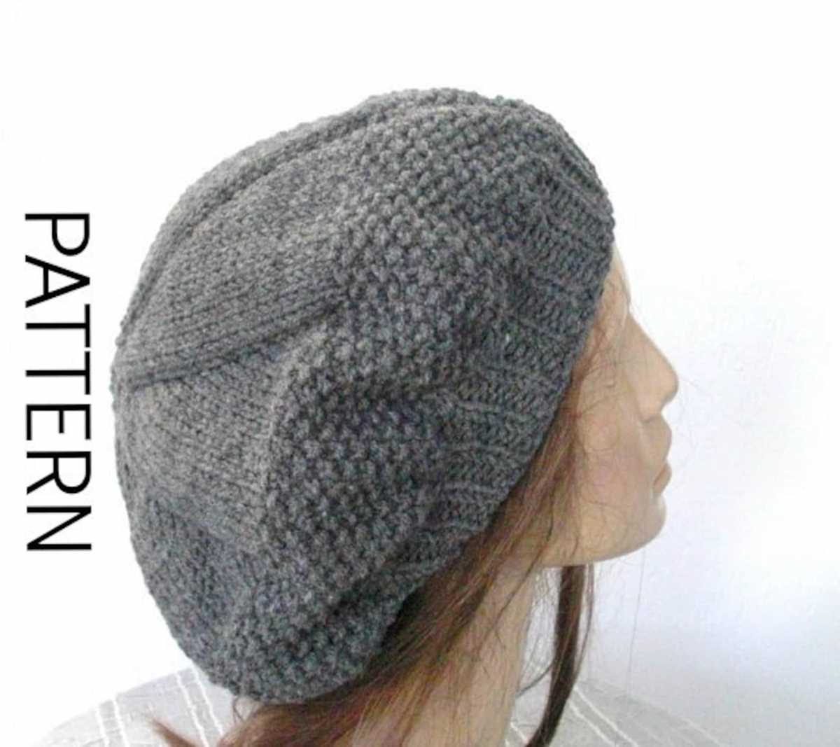 Simple beret knitting pattern