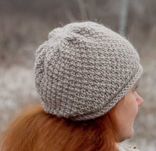 Simple cable knit hat pattern