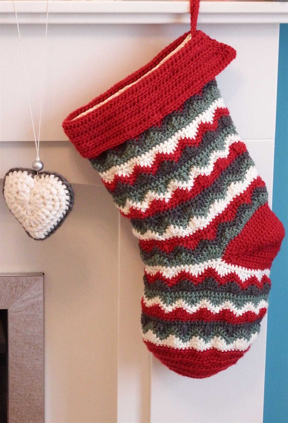 Simple christmas stocking knitting pattern